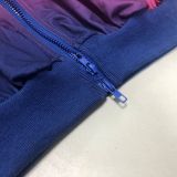 Women's Jacket Baseball Uniform Long Sleeve Stand Collar Gradient Printing Sweatshirt Dresses