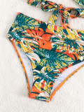Sexy Ruffled Backless Bikini Set
