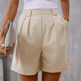 High Waisted Women's Pants 2024 Casual Shorts with Pockets