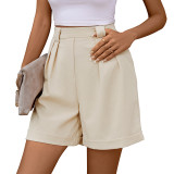 High Waisted Women's Pants 2024 Casual Shorts with Pockets