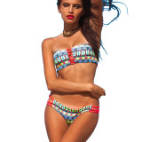 Brazilian Printed Sexy Double-sided Swimsuit Bikini