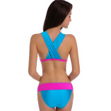 Bikini Back Cross Hollow Backless Swimsuit Beach Split Swimsuit