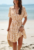 Spring/Summer Elegant Printed Short Sleeve Dresses