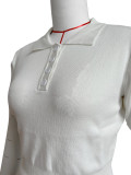 (Pre Order 27/5)Woolen Sports Lapel Buttoned Pleated Skirt Set