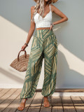 Bohemian Printed Split Hem Pant