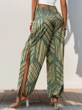Bohemian Printed Split Hem Pant