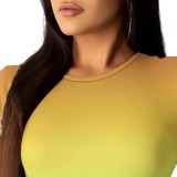 Casual Digital Printing Round Neck Short Set