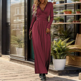 Lace Patchwork High Split Maxi Dress