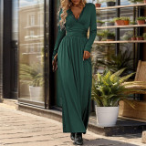 Lace Patchwork High Split Maxi Dress