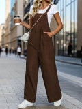 Women's Loose Fit Fashion Overalls Wide Leg Baggy Bib Overalls Jumpsuit