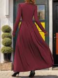 Lace Patchwork High Split Maxi Dress