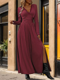 Lace Patchwork High Split Maxi Dress