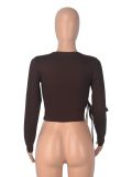 Meet At The Bar Long Sleeve Pullover Top