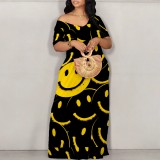 Casual Printed Off Shoulder Long Dresses