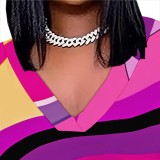 Custom 1 Piece Plus Size Casual Printed V Neck Maxi Dresses