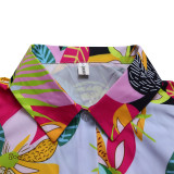 African Pants Set Women 2 Piece Sets Matching Sets Printed Top and Pants