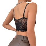 Hot Selling Crop Tops V Neck Solid Color Corset Top Lingerie