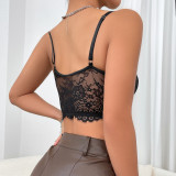 Hot Selling Crop Tops V Neck Solid Color Corset Top Lingerie