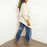 Classic Denim like Vintage Two piece Suit Denim fringe