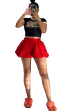 Double Bubble Fluffy Elastic Shorts