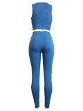 Women's Fitness Tight Yoga Vest Trousers Suit