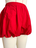 Double Bubble Fluffy Elastic Shorts