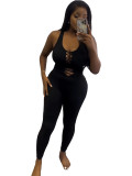 Women's Fitness Tight Yoga Vest Trousers Suit