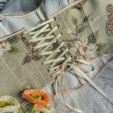 Bow Tie Floral Sexy Body Shaper Straps Printed Vest Corset