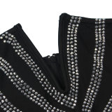 Elasticity Solid Hot Drilling Strapless Rompers