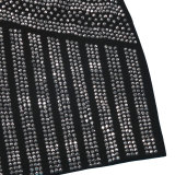 Elasticity Solid Hot Drilling Strapless Rompers