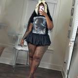 Sexy Pleated Mini Skirt