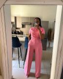 Zipper Side Straight Leg Pants