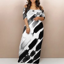 1 Piece Custom Casual Digital Printing Maxi Dresses