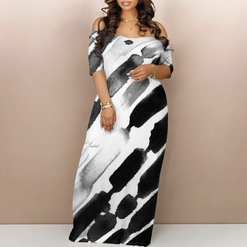 1 Piece Custom Casual Digital Printing Maxi Dresses