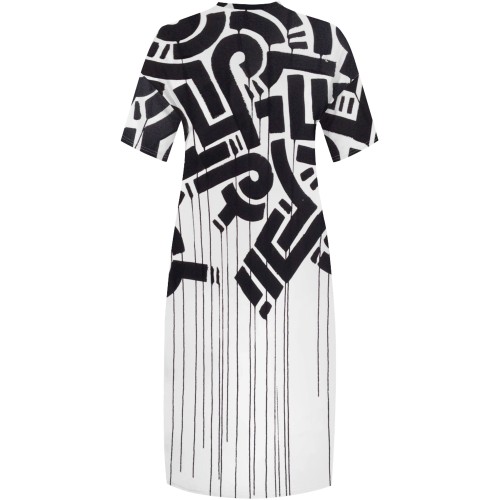 1 Piece Custom Casual Digital Printing V Neck Plus Size Maxi Dresses