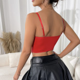 Sexy See Through Camisole Mesh Embroidery Steel Ring Adjustable Bra