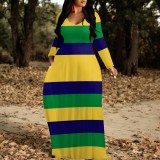 1 Piece Custom Casual Printed Maxi Dresses
