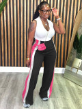Casual Pants Stripe Printed Women's Trousers
