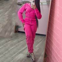 Autumn Winter Women's Long Sleeve Hoodies Pocket Sweatpants Tracksuit