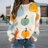 1 Piece Custom Casual Digital Printing Halloween Sweatshirt