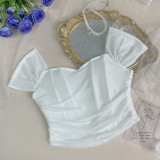 New Sexy Women Solid Backless Camisole Strap Shoulder Crop Top