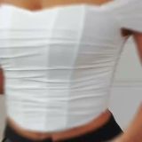 New Sexy Women Solid Backless Camisole Strap Shoulder Crop Top
