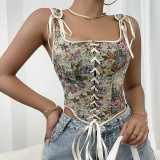 Summer Bandage Sleeveless Corset Vest Top
