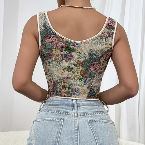 Summer Bandage Sleeveless Corset Vest Top