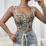 Summer Bandage Sleeveless Corset Vest Top