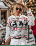 Christmas Sweaters Funny Xmas Tree Reindeer Pullover Long Sleeve Knit Sweater