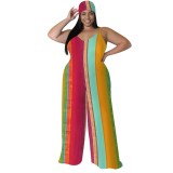 1 Piece Custom Casual Digital Printing Straps Plus Size 1 Piece Jumpsuits