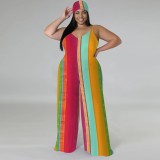1 Piece Custom Casual Digital Printing Straps Plus Size 1 Piece Jumpsuits