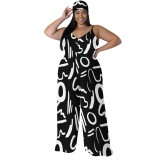 1 Piece Custom Casual Digital Printing Straps Plus Size 1 Piece Jumpsuits