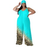 1 Piece Custom Casual Digital Printing Straps Plus Size 1 Piece Jumpsuits